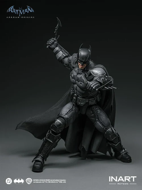 PRE ORDER INART Collectibles - Batman: Arkham Origins - 1/12 Scale Batman (Battle Damaged Version)