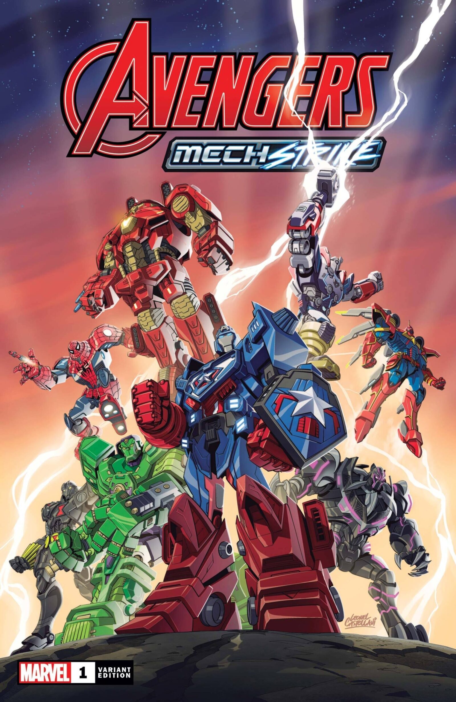 AVENGERS MECH STRIKE #1 (OF 5) TOY VAR