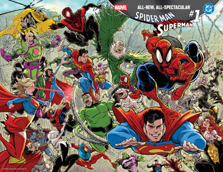 75960621395500118 MARVEL/DC: SPIDER-MAN/SUPERMAN #1 KAARE ANDREWS WRAPAROUND VARIANT