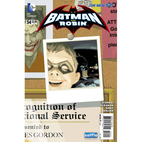 BATMAN AND ROBIN #34 DCU SELFIE VAR ED (ROBIN RISES)