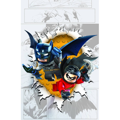 BATMAN AND ROBIN #36 LEGO VAR ED (ROBIN RISES)