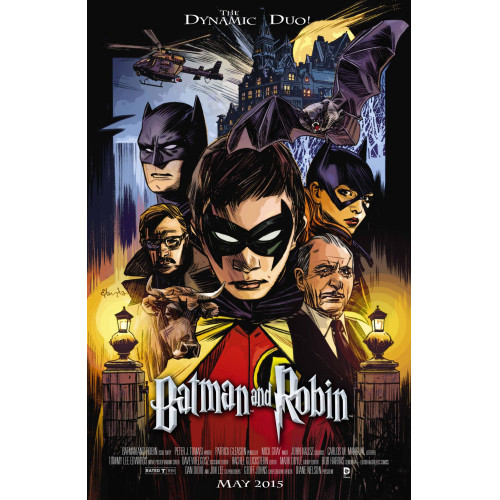 BATMAN AND ROBIN #40 MOVIE POSTER VAR ED