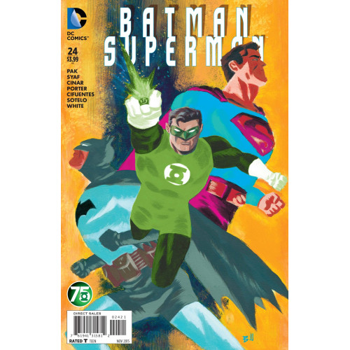BATMAN SUPERMAN #24 GREEN LANTERN 75 VAR ED
