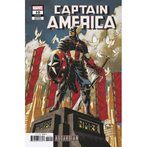 CAPTAIN AMERICA #10 JOHNSON ASGARDIAN VAR