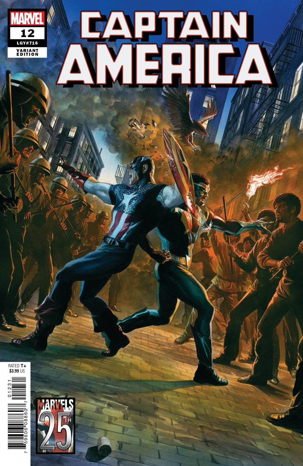 CAPTAIN AMERICA #12 ALEX ROSS MARVELS 25TH VAR
