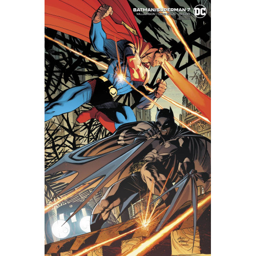 BATMAN SUPERMAN #7 CARD STOCK ANDY KUBERT VAR ED