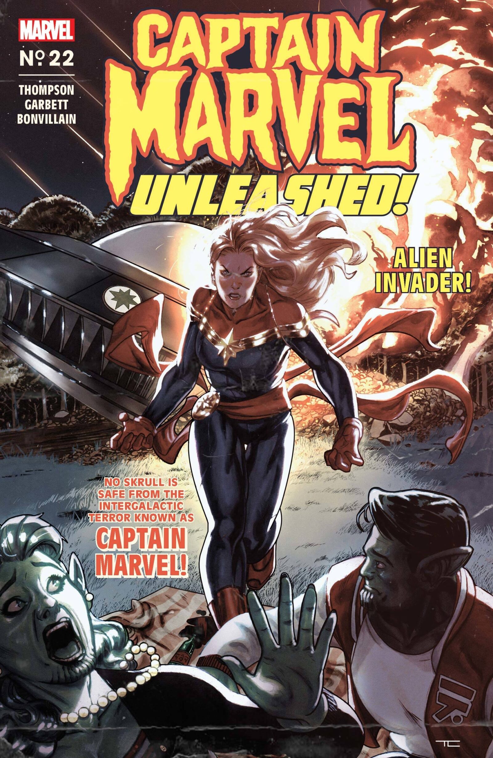STL165910 CAPTAIN MARVEL #22 CLARKE CAPTAIN MARVEL UNLEASHED HORROR VA