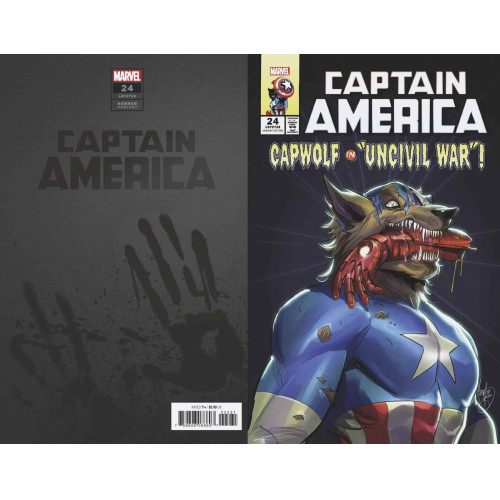 CAPTAIN AMERICA #24 ANDOLFO CAP WOLF HORROR VAR