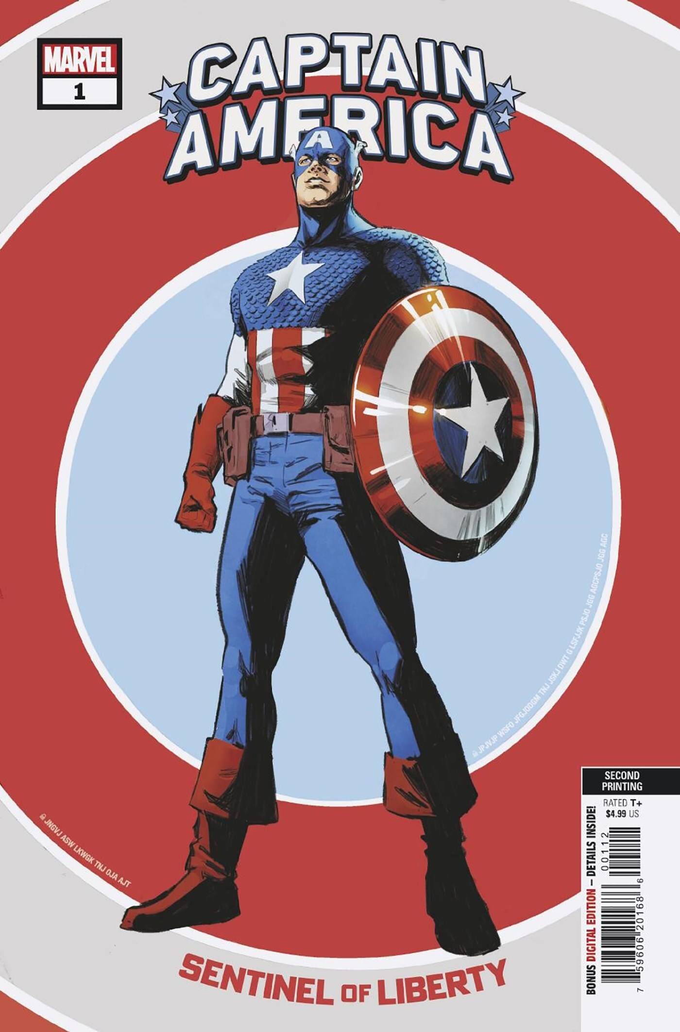 STL241793 CAPTAIN AMERICA SENTINEL OF LIBERTY #1 2ND PTG CARNERO VAR MARVEL PRH