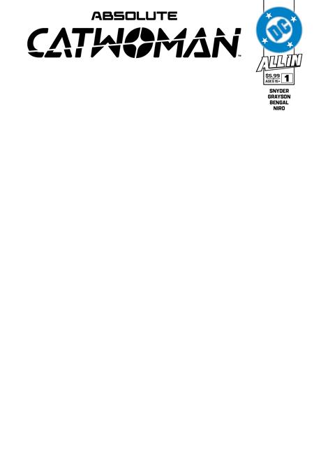 ARTIST ALLEY : ABSOLUTE CATWOMAN #1 (OF 6) CVR G BLANK CARD STOCK VAR