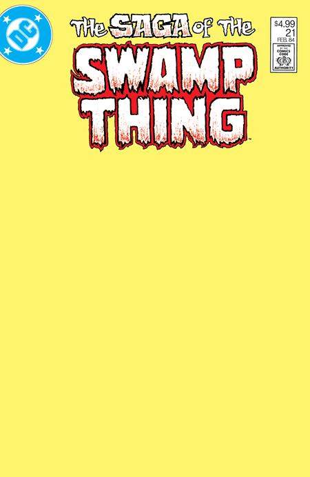 0326DC0176 ARTIST ALLEY : SAGA OF THE SWAMP THING #21 FACSIMILE EDITION CVR B BLANK CARD STOCK VAR