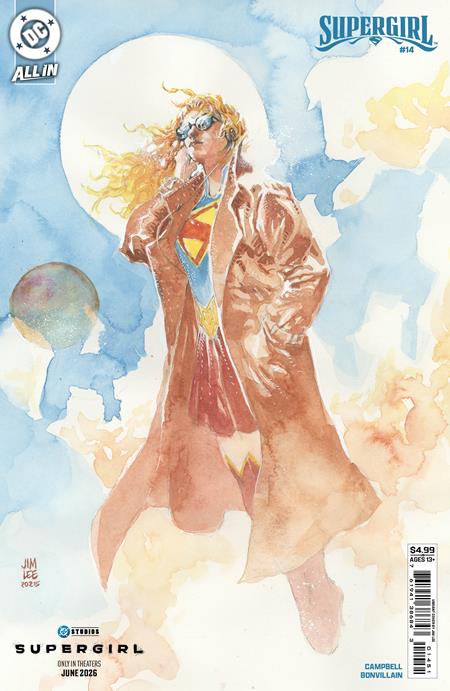 0426DC0009 SUPERGIRL #14 CVR E JIM LEE SUPERGIRL MOVIE CARD STOCK VAR (THE REIGN OF THE SUPERBOYS)