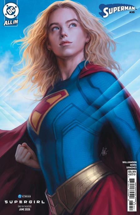 0426DC0018 SUPERMAN #39 CVR E STANLEY ARTGERM LAU SUPERGIRL MOVIE CARD STOCK VAR (THE REIGN OF THE SUPERBOYS)