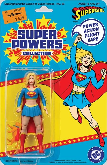 0426DC0201 SUPERGIRL AND THE LEGION OF SUPER HEROES #23 FACSIMILE EDITION CVR B JASON GEYER & ALEX SAVIUK SUPERGIRL SUPER POWERS CARD STOCK VAR