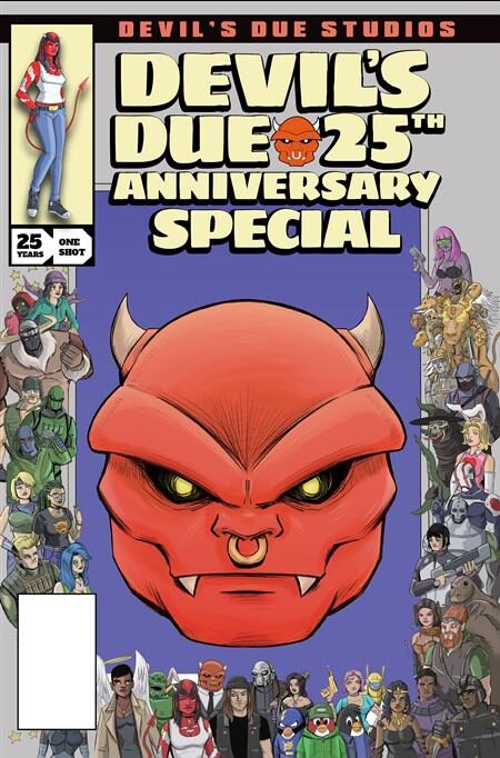 0426MP0886 DEVILS DUE 25TH ANNIVERSARY SPECIAL #1 (ONE SHOT) CVR A JOSH BLAYLOCK RETRO HOMAGE