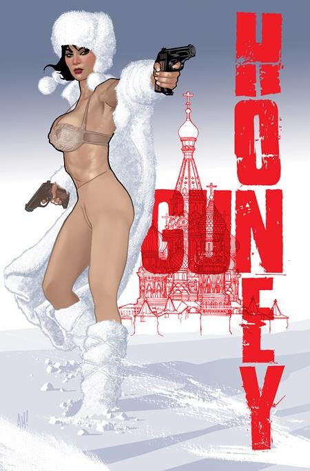 0426TN1090 (1) GUN HONEY DOUBLES DOWN #1 (OF 4) CVR I ADAM HUGHES FOIL VAR (MR)