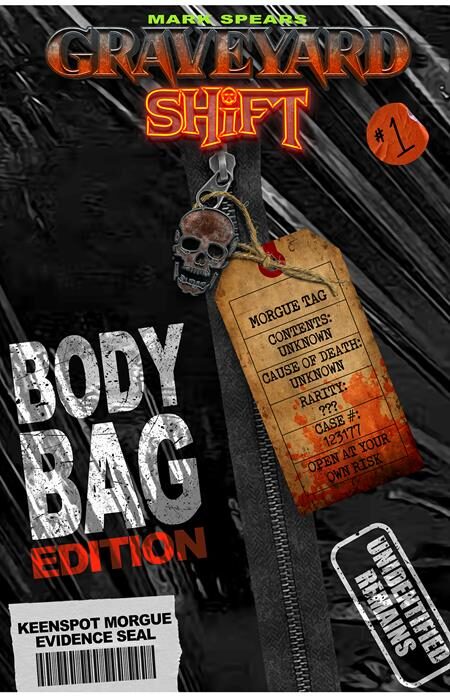 0726EX0919 MARK SPEARS GRAVEYARD SHIFT #1 CVR D MARK SPEARS BODY BAG EDITION BLIND BAG WITH BONUS TRADING CARD VAR