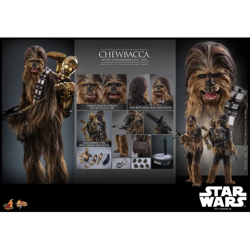 chewbacca-with-disassembled-c-3po_star-wars_gallery_66c8a52229b54 Hot Toys MMS766 Star Wars Episode V The Empire Strike Back 1/6th scale Collectible Figure Chewbacca With Disassembled C-3PO