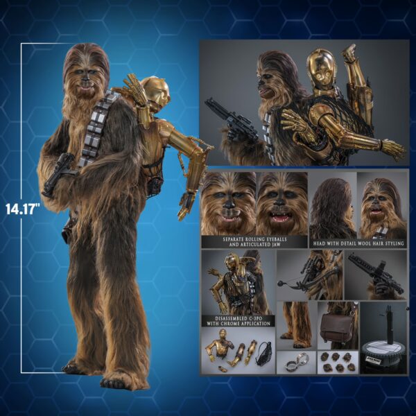 chewbacca-with-disassembled-c-3po_star-wars_scale_66c8a70166700 Hot Toys MMS766 Star Wars Episode V The Empire Strike Back 1/6th scale Collectible Figure Chewbacca With Disassembled C-3PO