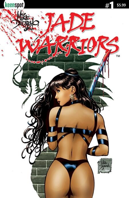 0426EX0774 JADE WARRIORS #1 CVR A MIKE DEODATO BLOODY SWORD