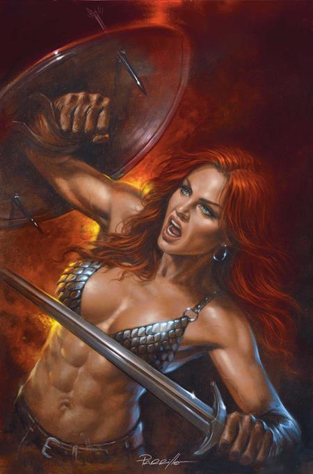 0726DE0831 RED SONJA SHE DEVIL WITH A SWORD #5 CVR F LUCIO PARRILLO METAL PREMIUM VAR