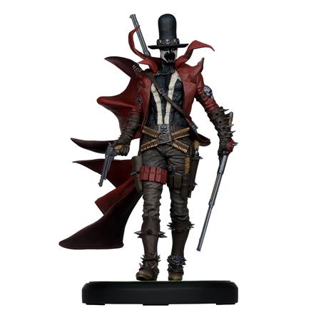 0726MT8007 SPAWN: BLACK WHITE & RED ALL OVER - GUNSLINGER SPAWN 1:10 SCALE RESIN STATUE