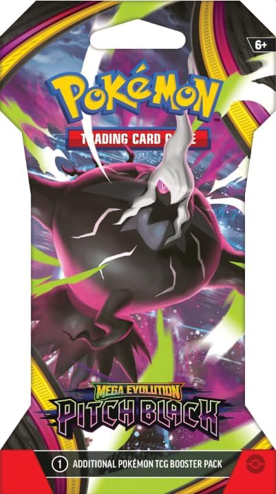 51bvsvJNkKL._AC_ (1) Pokemon TCG: Mega Evolution - Pitch Black Sleeved Booster Pack