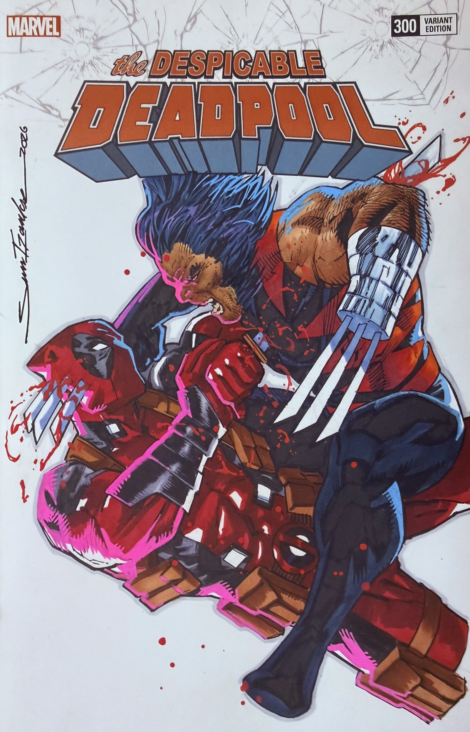 Marvel Despicable Deadpool #300 signed by Sean Izaakse 1 of 1