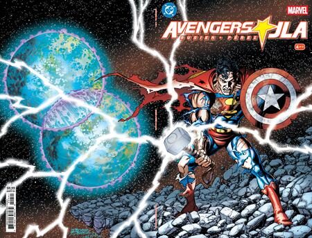 0626DC0205 AVENGERS JLA #4 FACSIMILE EDITION CVR A GEORGE PEREZ WRAPAROUND