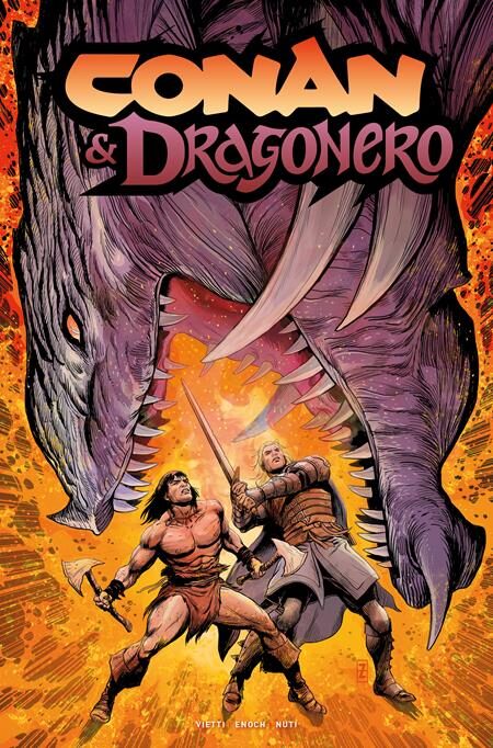 0626TN1135 CONAN AND DRAGONERO #4 (OF 7) CVR D PATCH ZIRCHER FOIL VAR (MR)