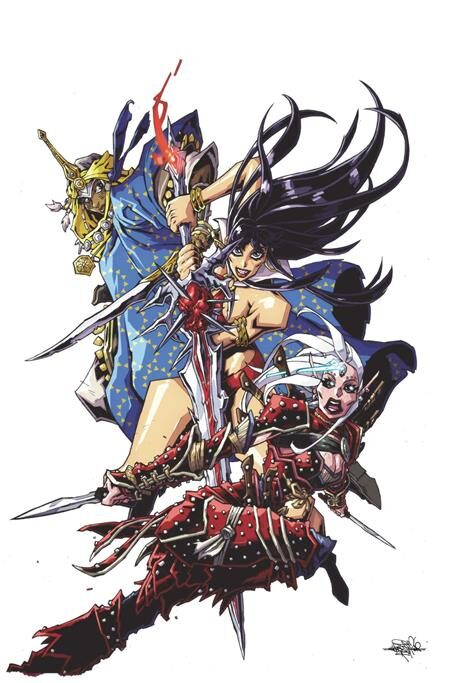 0826DE0788 PATHFINDER VAMPIRELLA BLADE OF DARKNESS #1 CVR E ANDREW HUERTA METAL PREMIUM VAR