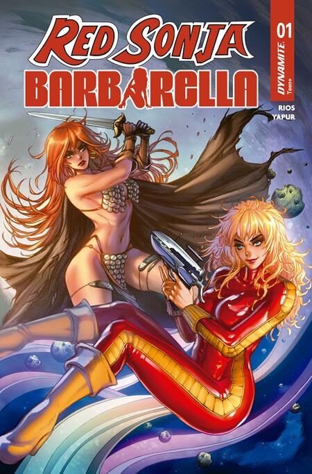 0926DE0707 RED SONJA BARBARELLA #1 CVR B COLLETTE TURNER VAR