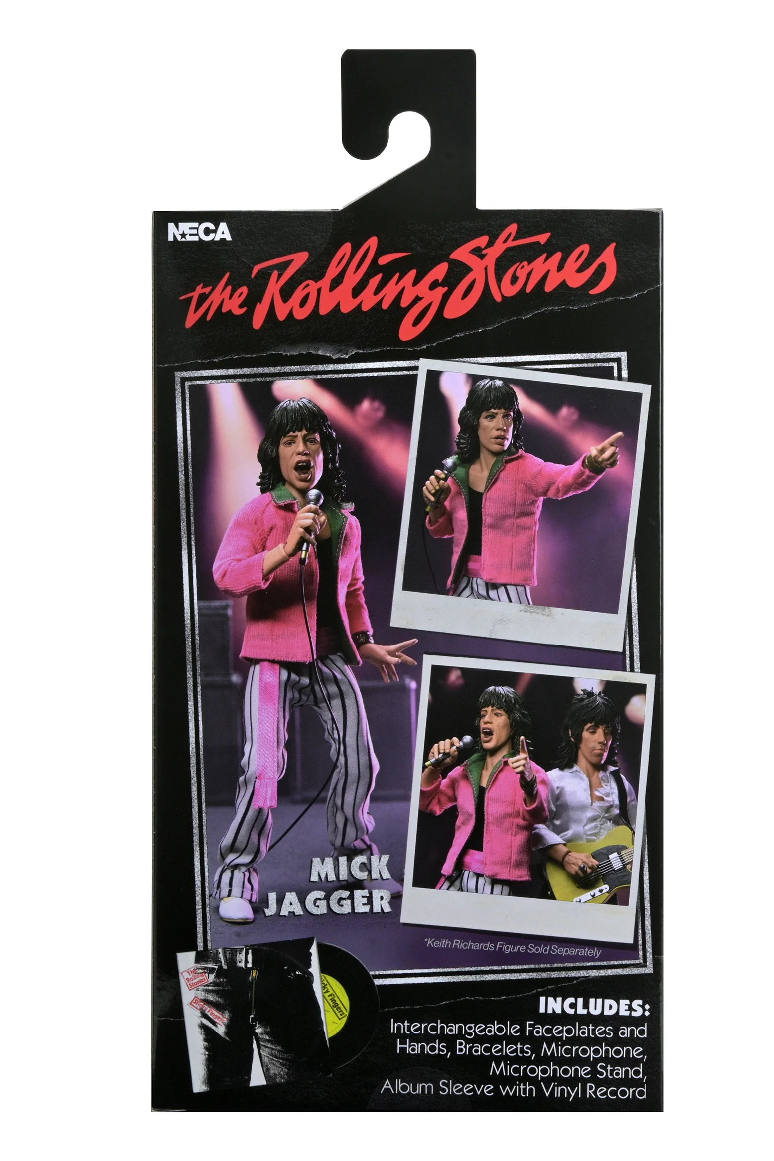 60775_PKG_2 The Rolling Stones - Mick Jagger (1975) 8β Clothed Action Figure