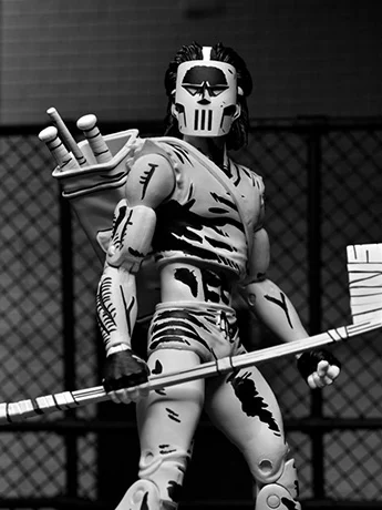 Teenage Mutant Ninja Turtles Casey Jones (Mirage Comics Black & White Variant) 7in Action Figure