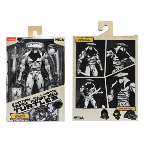 Teenage Mutant Ninja Turtles Foot Elite Assassin (Mirage Comics Black & White Variant) 7in Action Figure