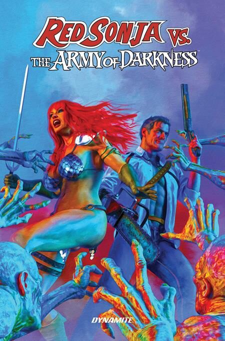 0326DE0672 RED SONJA VS ARMY OF DARKNESS TP
