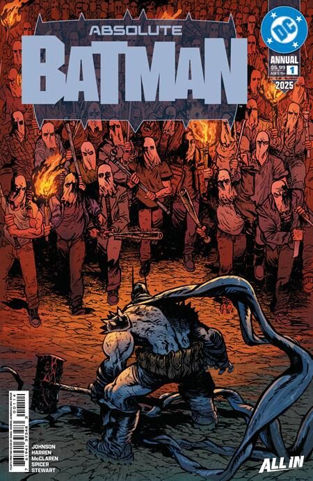 0626DC8537 ABSOLUTE BATMAN 2025 ANNUAL #1 (ONE SHOT) Fourth Printing Cvr A Daniel Warren Johnson
