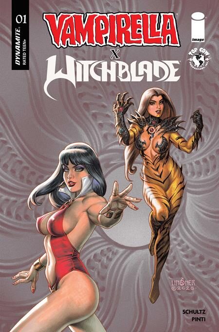 0726DE0896 VAMPIRELLA X WITCHBLADE SPECIAL #1 (ONE SHOT) CVR D JOSEPH MICHAEL LINSNER VAR