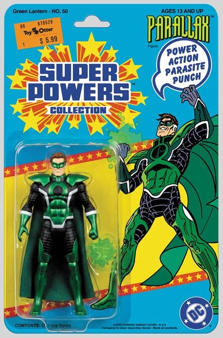 0926DC0210 GREEN LANTERN #50 FACSIMILE EDITION CVR B JASON GEYER & ALEX SAVIUK PARALLAX SUPER POWERS CARD STOCK VAR