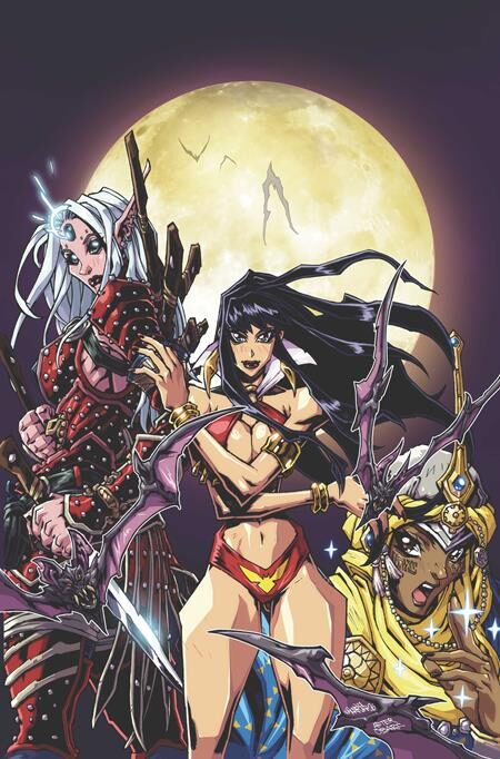 0926DE0701 PATHFINDER VAMPIRELLA BLADE OF DARKNESS #2 CVR D ANDREW HUERTA METAL PREMIUM VAR
