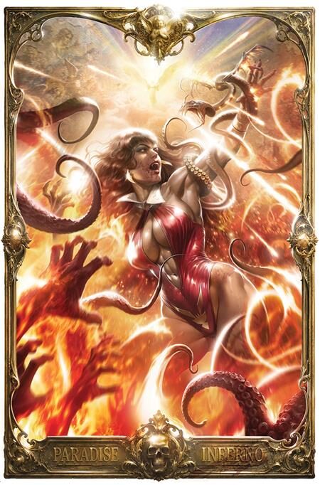 0926DE0822 VAMPIRELLA PARADISE #1 CVR H FRANCESCO MATTINA METAL PREMIUM VAR