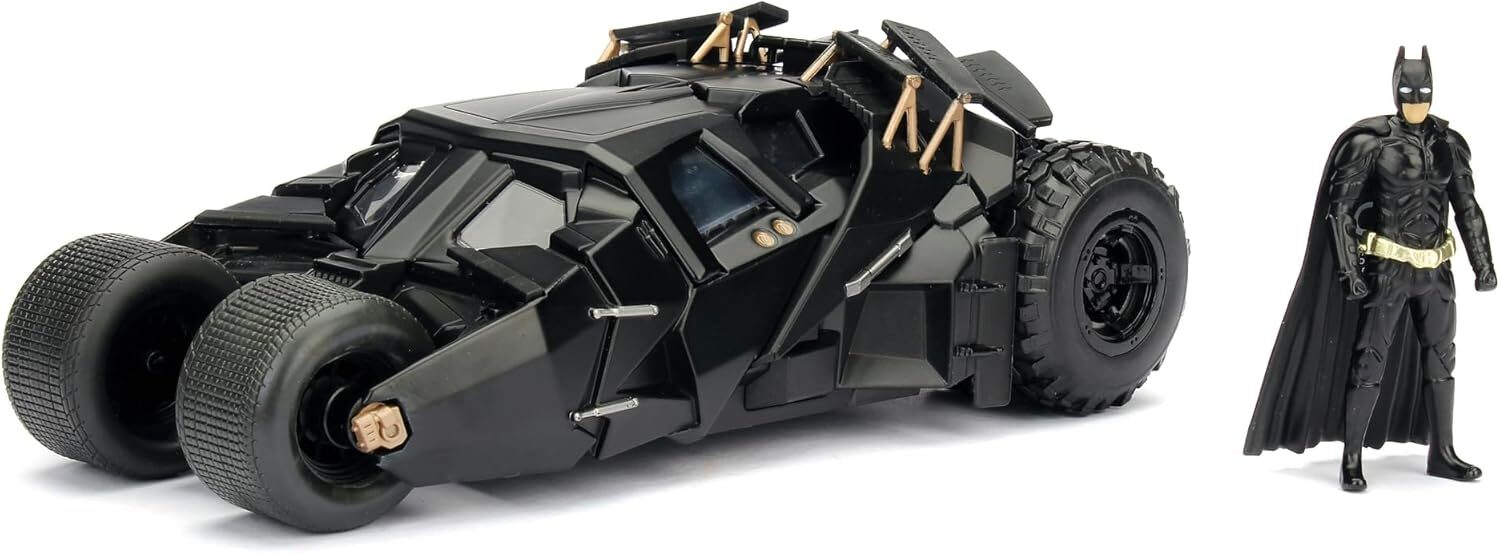 Jada 1.24 Scale 2008 Batmobile The Dark Knight Vehicle with Batman Figure