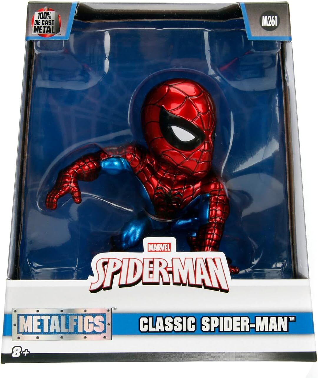 MetalFigs Marvel Classic Spiderman Figure, 10 cm Size