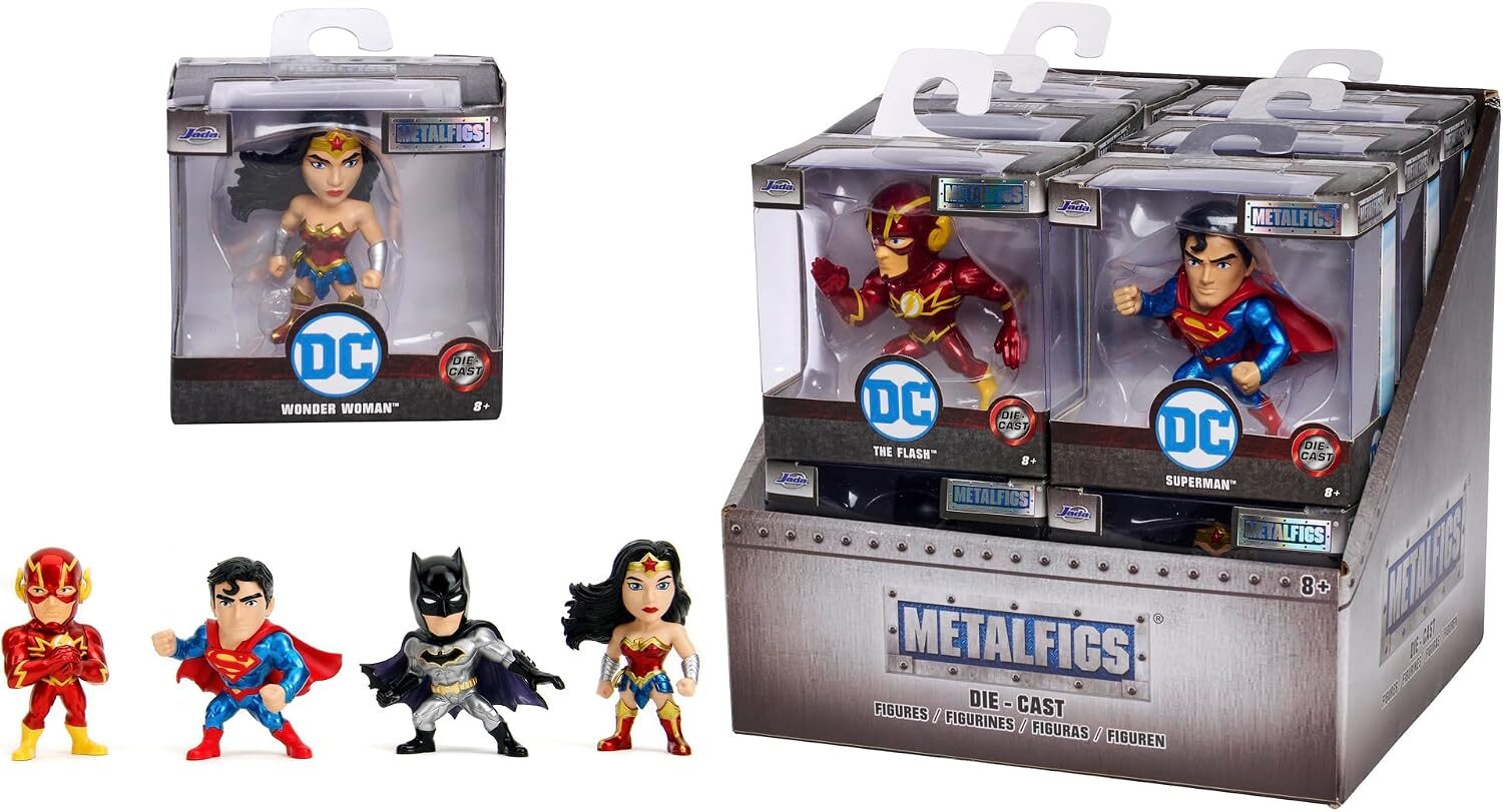Jada Toys  DC Wave 1 Pop Culture Collectible Metal Figure - Batman, Superman, The Flash, Wonder Woman