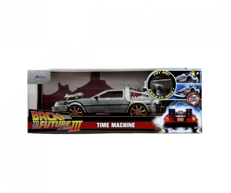 SIS-253255073-4 Jada Back To The Future III Time Machine Model Car 1:18 Scale