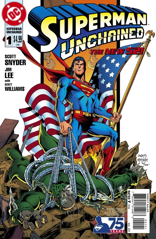 SUPERMAN UNCHAINED #1 Comic Book 1:25 Retailer Variant DAN JURGENS DC New 52