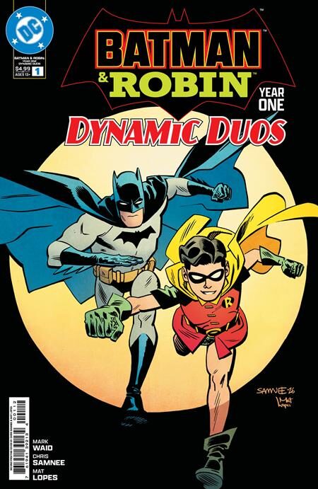 0726DC8688 BATMAN & ROBIN YEAR ONE DYNAMIC DUOS #1 (OF 12) Second Printing Cvr A Chris Samnee