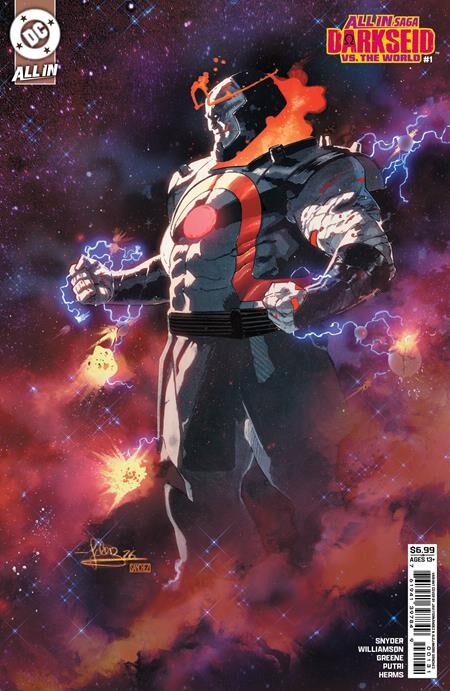 0826DC0008 DC ALL IN SAGA DARKSEID VS THE WORLD #1 (ONE SHOT) CVR C JAVI FERNANDEZ CARD STOCK VAR