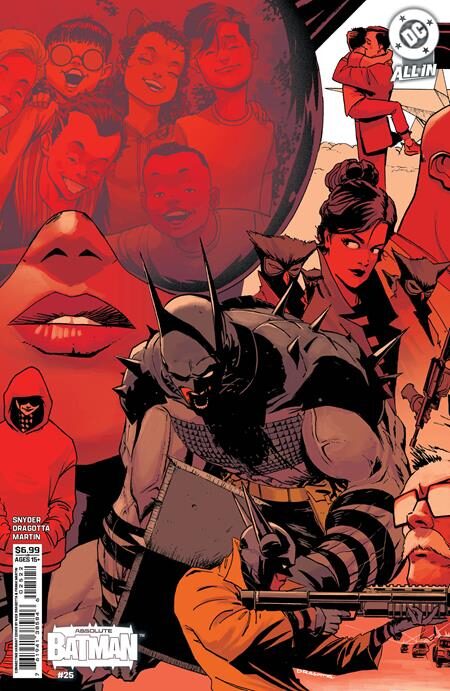 ABSOLUTE BATMAN #25 NICK DRAGOTTA LEFT, MIDDLE & RIGHT CONNECTING CARD STOCK VAR SET