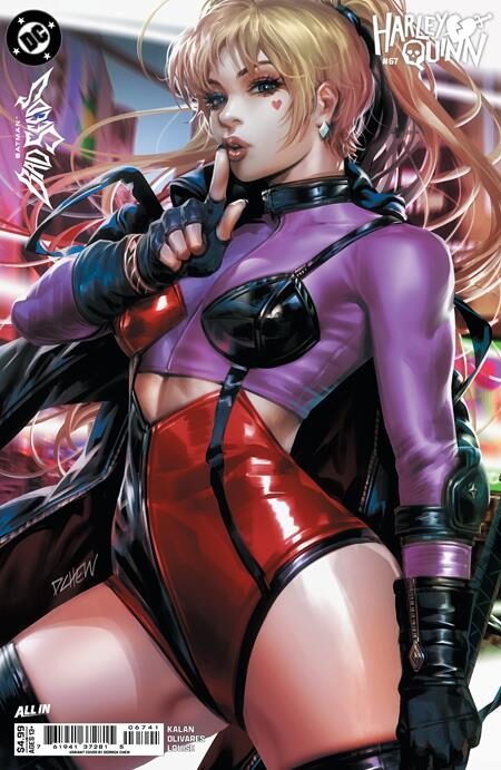 0826DC0130 HARLEY QUINN #67 CVR D DERRICK CHEW CARD STOCK VAR (BATMAN BAD SEEDS)